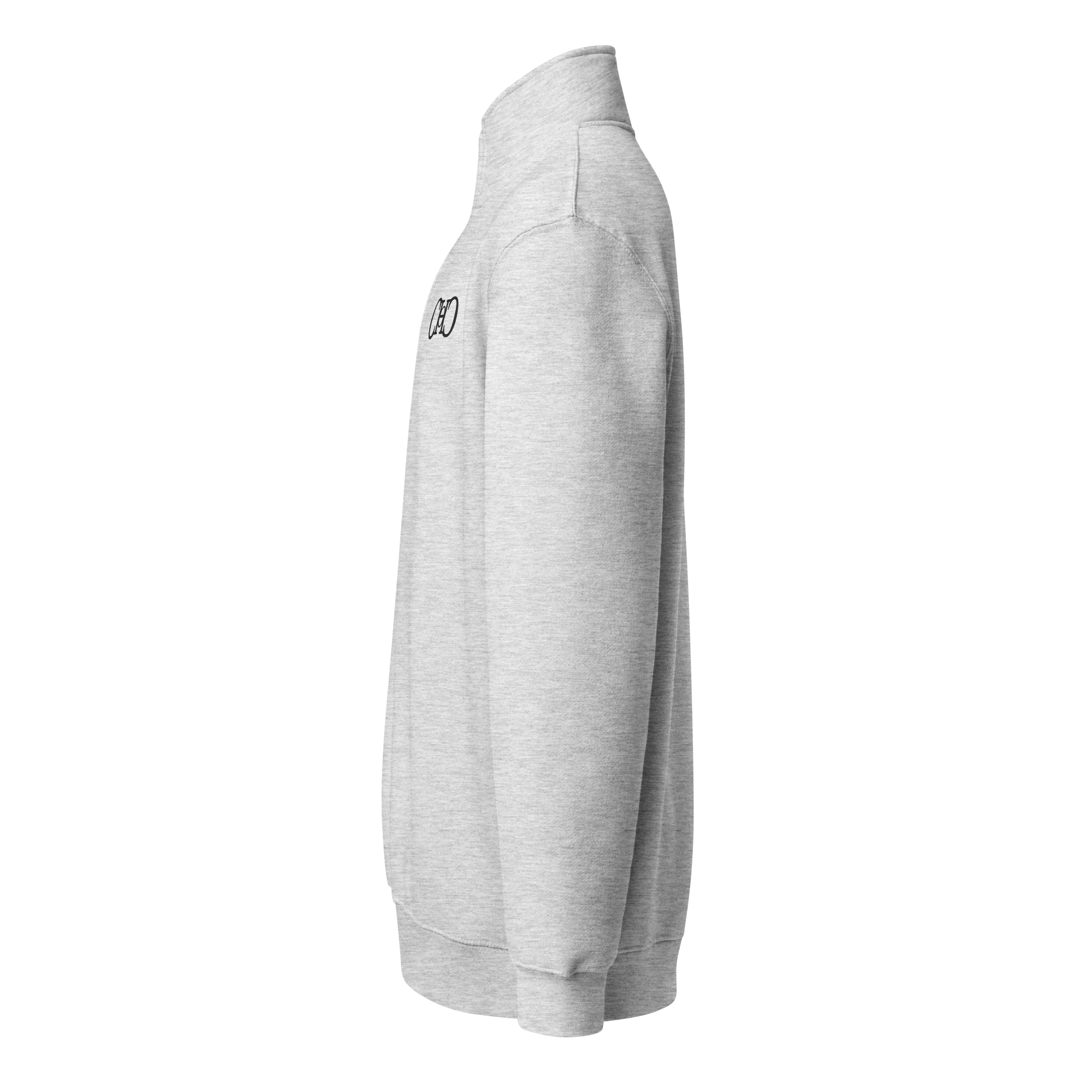 Quarter Zip — Heather Grey left